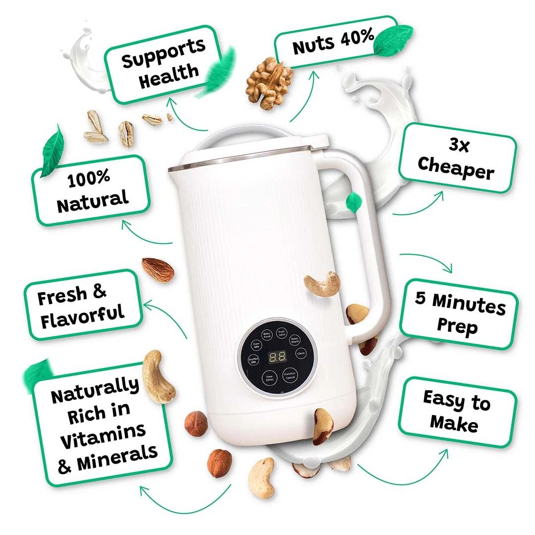 NutriPour - The 8-in-1 Multifunction Nut Milk Maker